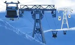 Funitel in Val Thorens, Frankreich