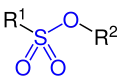 Allgemeine Struktur des Sulfonsäureesters