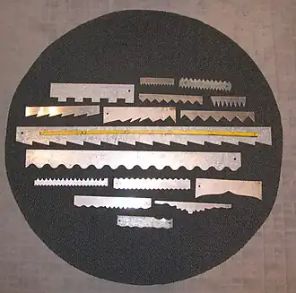 Schablonen für Fellverbindungen