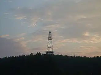 Blick auf den Donas mit Sendeturm