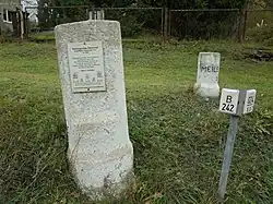 Anhaltischer Ganz- und Viertelmeilenstein in Güntersberge