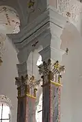 Doppelpfeiler im Chor