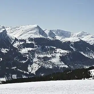 Ansicht von der Hochwanghütte aus gesehen