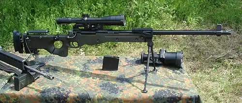 G22 mit Erdsporn, höhenverstellbarer Wangenauflage und längenverstellbarem Kolben