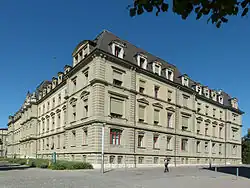 Verwaltungsgebäude der Bern-Jura-Bahn in Bern, 1874–1877