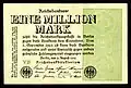 1 Million Mark (9. August 1923)