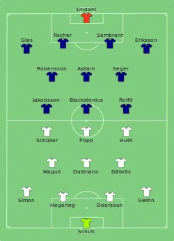 Aufstellung Deutschland gegen Schweden
