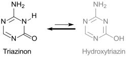 Gleichgewicht Triazinon-Hydroxytriazin
