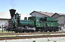 Lokomo­tive 671 der GKB im Gra­zer Köf­la­cher­bahn­hof