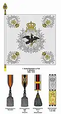 Fahne des II. Bataillons ab 1900