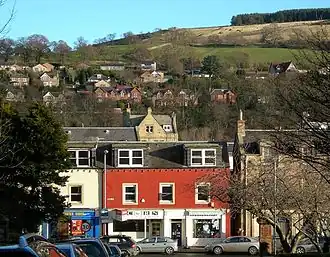 Blick auf Galashiels