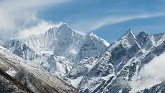 Blick von Westen auf den Gangchempo