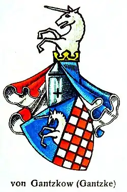 Linie Sellin (hervorspringendes Einhorn, aus Schach)