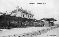 Bahnhof Le Blanc (Gleisseite), Anfang 20. Jahrhundert