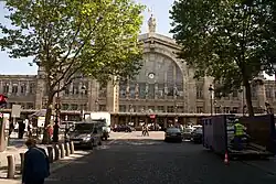 Blick in den Boulevard de Denain zum Gare du Nord