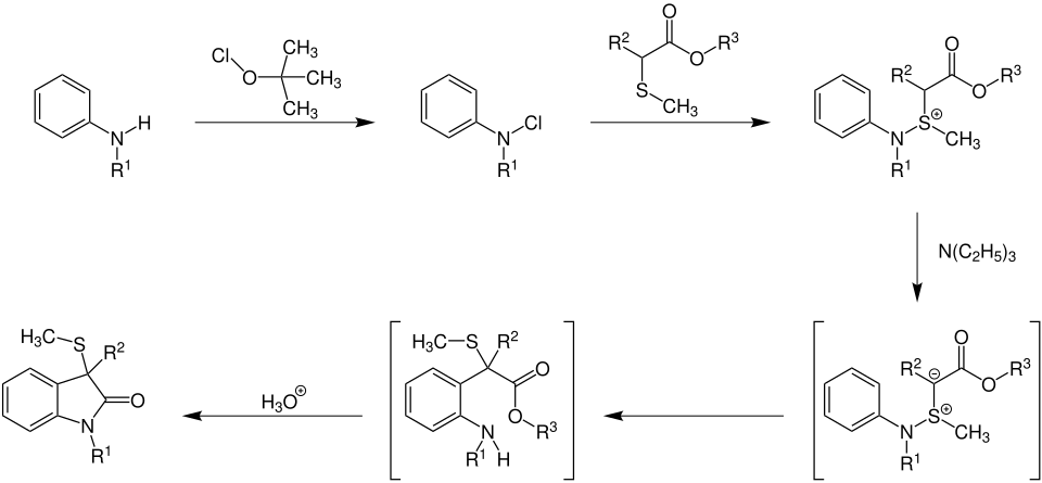 Oxindol-Synthese nach Gassman