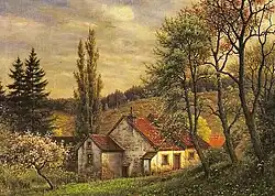 Salzmühle bei Dreisbach (o. J., Öl auf Leinwand)