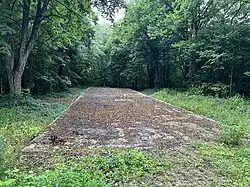 Gebäudefundament im Propsteier Wald (2023)