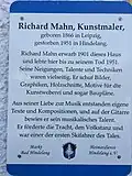 Gedenkplakette für Richard Mahn