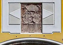 Gedenktafel an Fürstpropst Pütrich am Gasthaus Neuhaus in Berchtesgaden