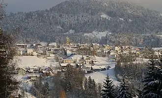 Ortschaft Batschuns mit Pfarrkirche