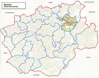 Lage von Harpen im Nord