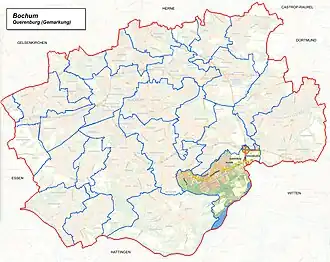 Lage von Querenburg im Süd
