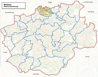 Lage von Riemke im Mitte