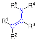 Allgemeine Struktur der Enamine