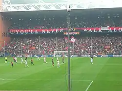 Die Gradinata Nord während eines Ligaspiels des CFC Genua (2011)