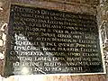 Ausschnitt der Inschriftentafel