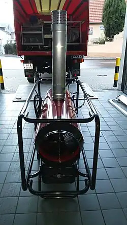 Zeltheizgerät, HEATER AIR 50B, mit Schornstein