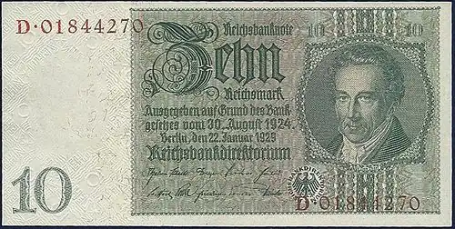 10-Reichsmark-Schein von 1929