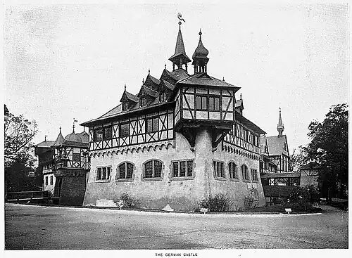Schloss im Deutschen Dorf von William August Fiedler (1843–1903)