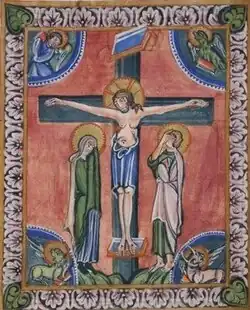 Kreuzigung Christi mit Maria und Johannes