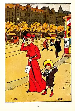 Lithografie „Wind“ aus dem Buch Kinderhumor für Auge und Ohr