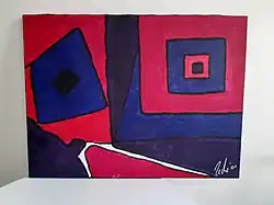 "Gesicht 2001", das Gemälde von Andreas "Zecke" Neuendorf