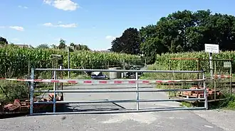 Wegen Sichtbehinderung geschlossener Privatwegübergang