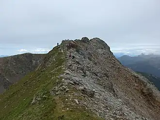 Gipfel der Getrumspitze von Osten
