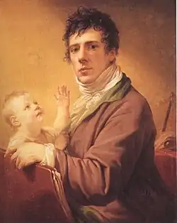 Johann Baptist Lampi der Jüngere mit Sohn (ca. 1810), Innsbruck.