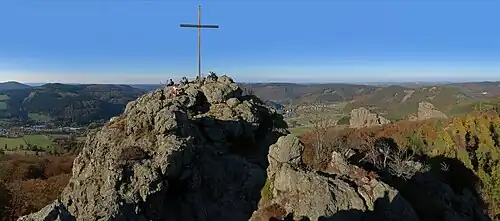 Gipfel des Feldsteins mit Blick nach Norden