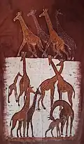Giraffen (Batik)