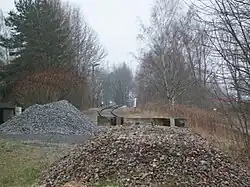 Heutiges Gleisende der früheren Chemnitztalbahn am ehemaligen Bahnhof Chemnitz-Glösa (2016)