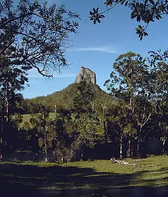 Der Mount Coonowrin in den Glass House Mountains
