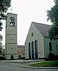 Katholische Kirche St. Mariä Himmelfahrt (1954–1956) in der Oberstadt