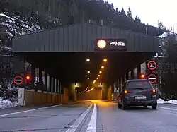 Der einröhrige Gleinalmtunnel im Jahr 2005