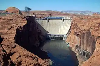 Die Glen-Canyon-Staumauer
