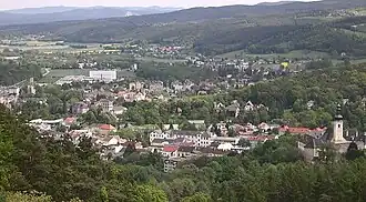 Blick vom Eichberg auf Gloggnitz