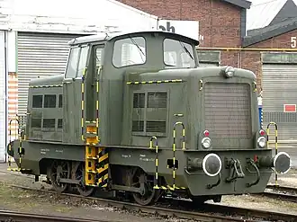 Die Lokomotive nach der Abstellung bei der Bundeswehr