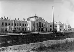 Bahnhof von České Velenice um 1900 (damals Gmünd–Hauptbahnhof)